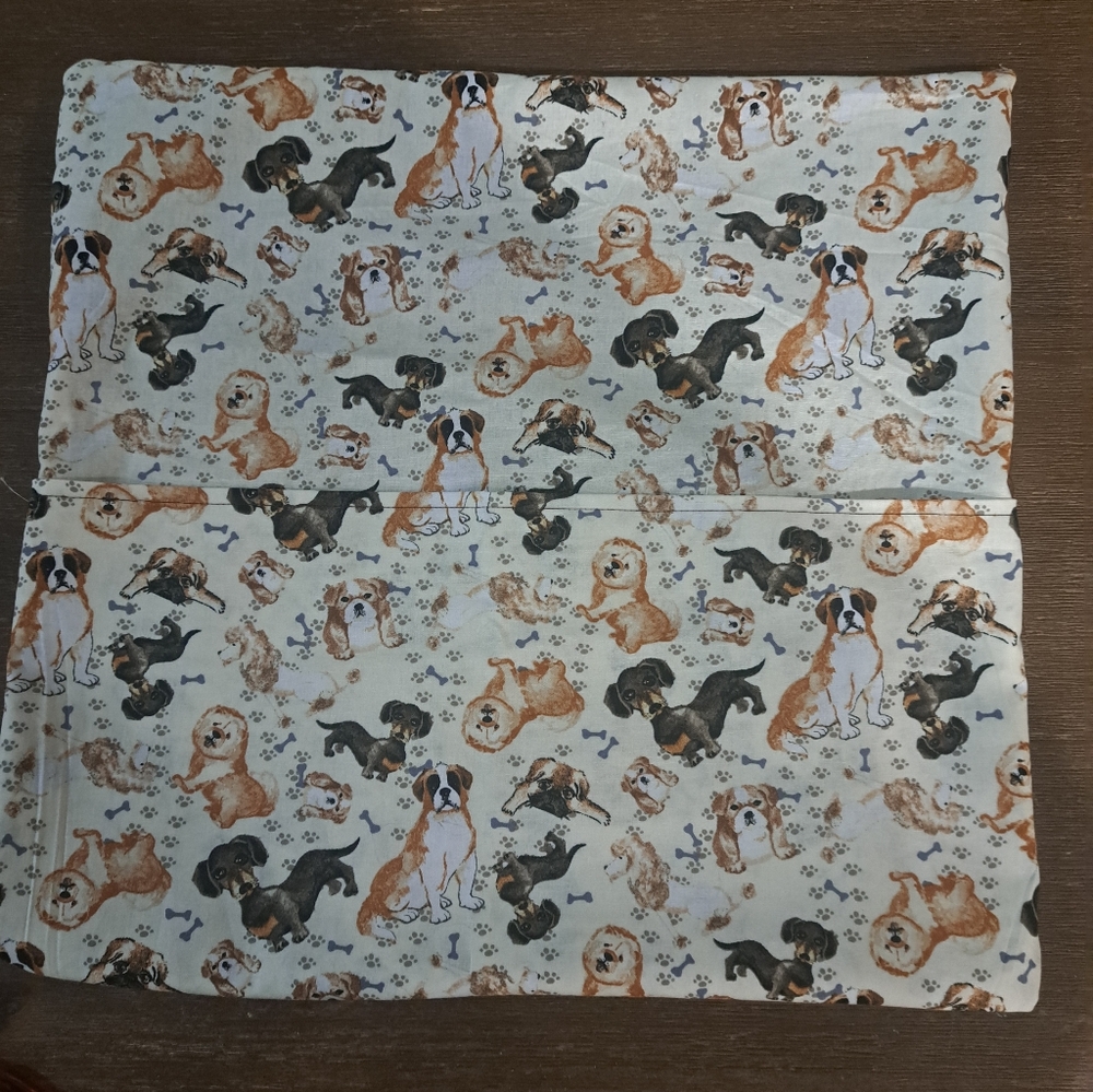 Dog Print Book Pillow cover